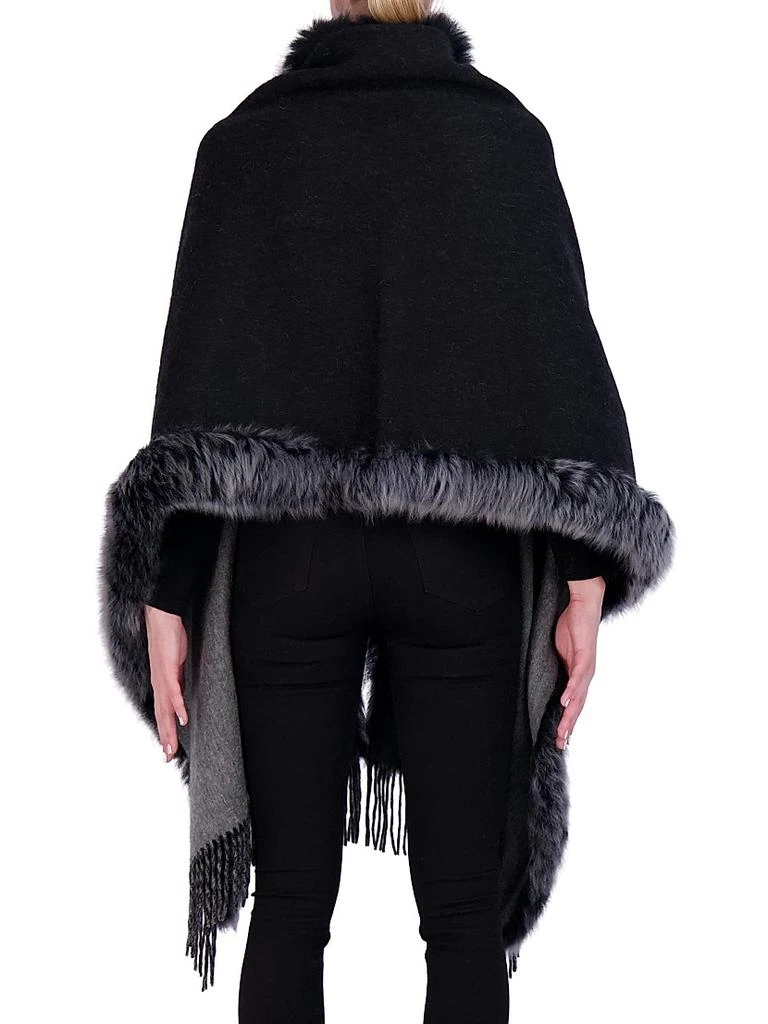 Gorski Cashmere and Wool Stole with Toscana Lamb Trim 4