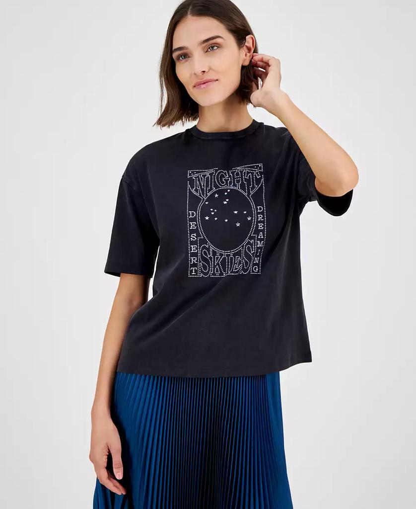 Hugo Boss Women's Cotton Embellished-Graphic T-Shirt