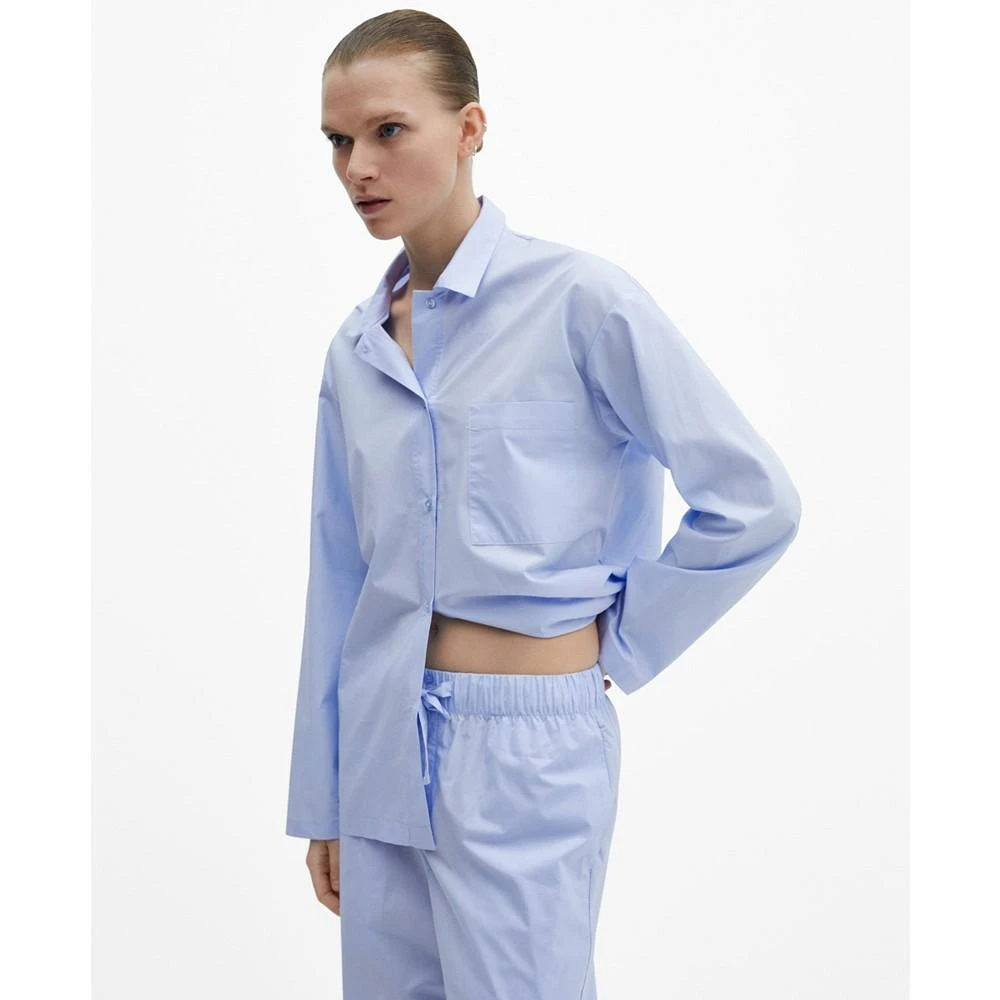 Mango Women's Two-Piece Cotton Pajamas 1