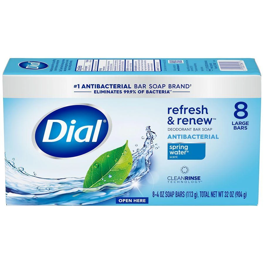 Dial Antibacterial Bar Soap Spring Water 2