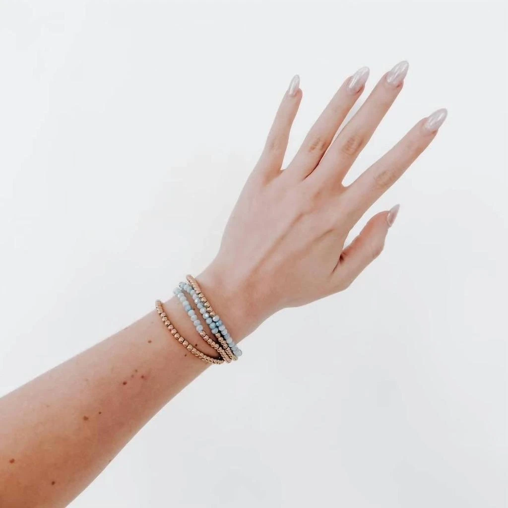 Pretty Simple Pretty Simple - Women
s Avary Glass And Metallic Bead Bracelet 2