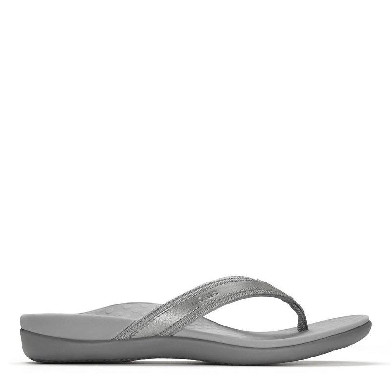 Vionic Women's Tide Ii Sandal Medium Width In Pewter Metallic