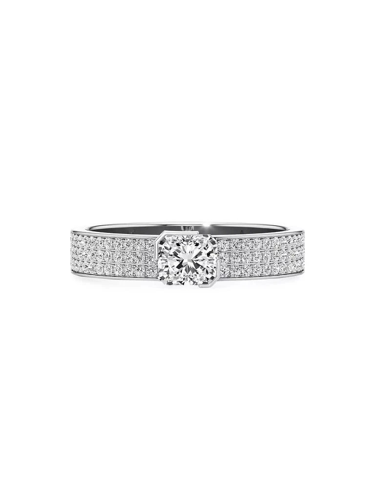 Unsaid Meta 18K White Gold &amp; 1.42 TCW Lab-Grown Diamond Ring 3