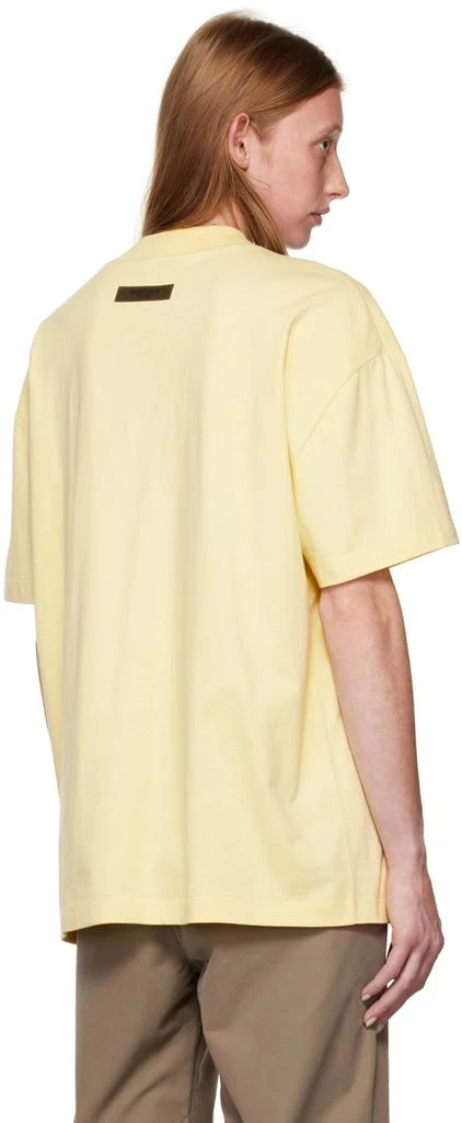 Fear of God ESSENTIALS Yellow Flocked T-Shirt 3