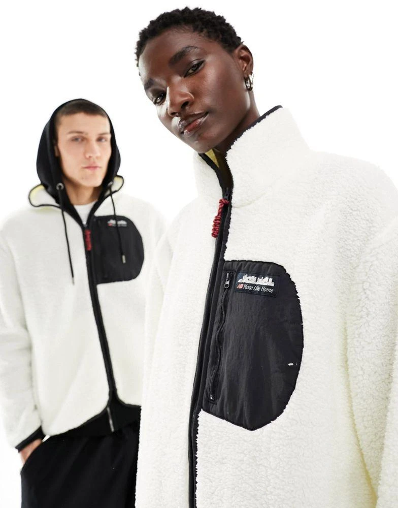 New Balance New Balance Home Again sherpa jacket in cream - exclusive to ASOS 1