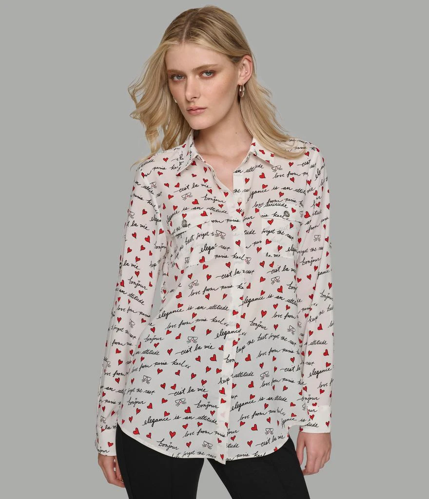Karl Lagerfeld Paris SUMMER PARIS SCENE WHIMSY BLOUSE 3