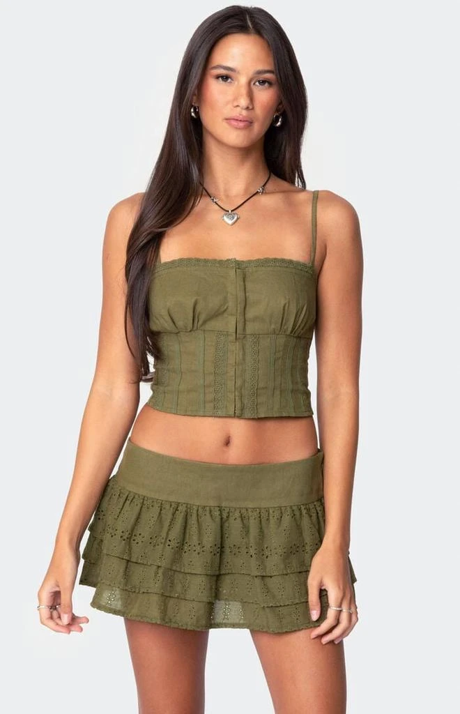 Edikted Fluer Linen Look Tank Top 1