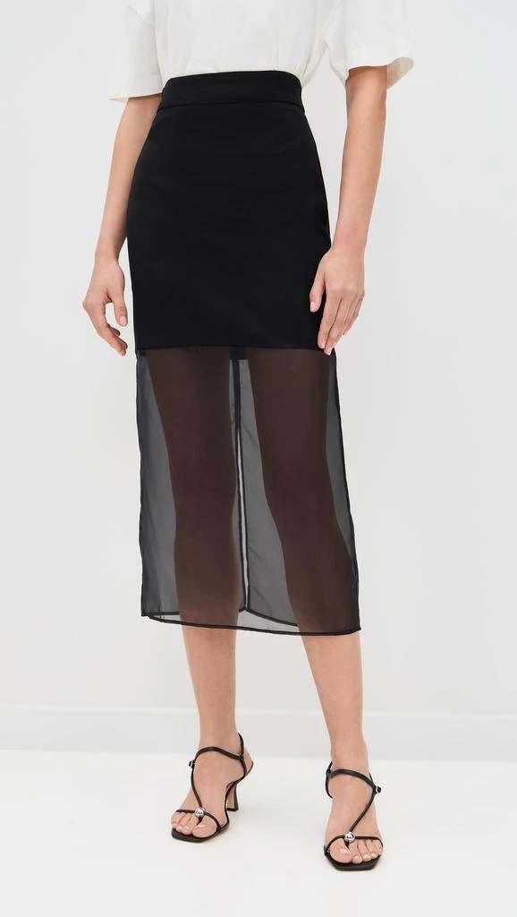 Pixie Market Skirt with Mesh Sheer Bottoms 1