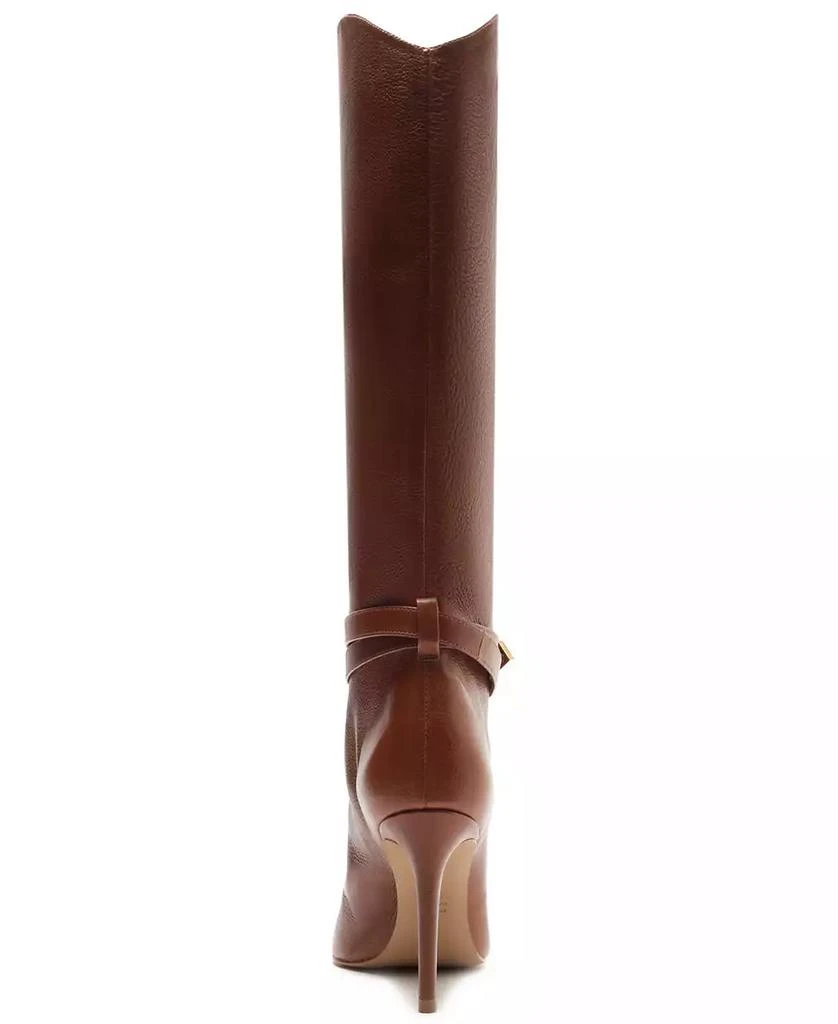 Schutz Women's Maryana Knee High Buckled Stiletto Leather Boots 3