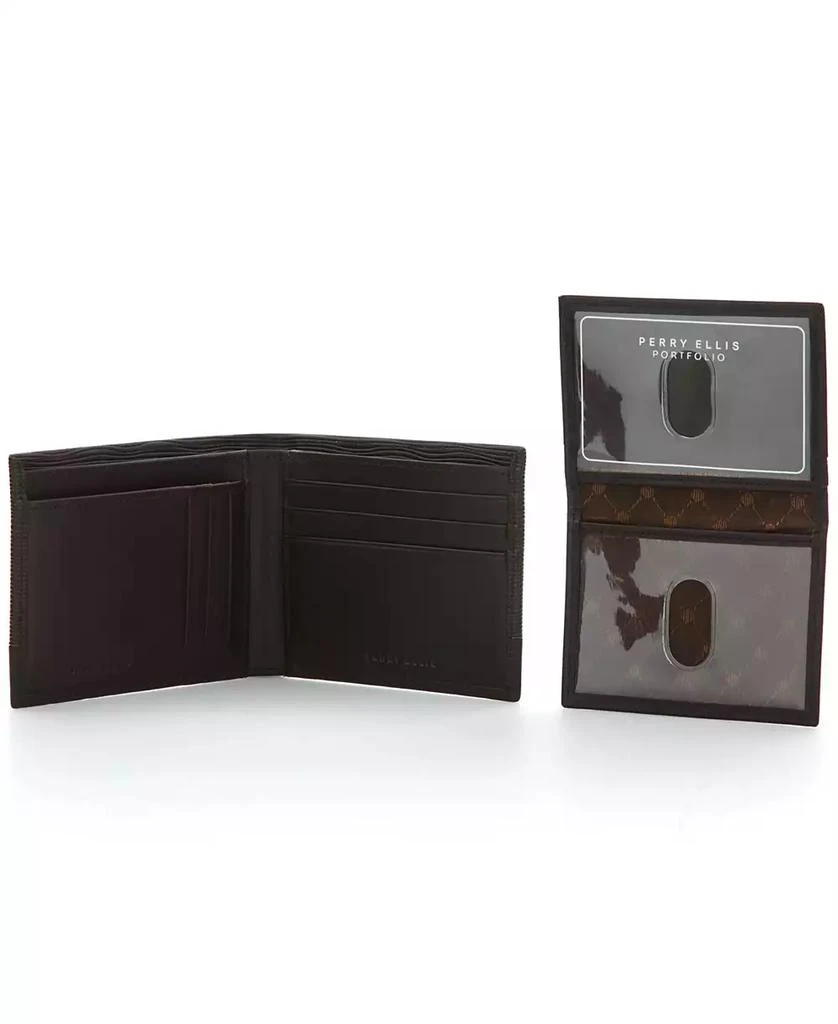 Perry Ellis Men
s Leather Passcase Wallet 4