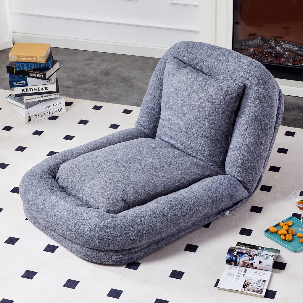Streamdale Furniture Streamdale Folding Plush Floor Lounge Chair - Adjustable