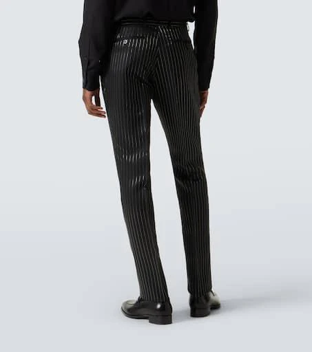 Tom Ford Dylan striped wool and silk suit pants 4