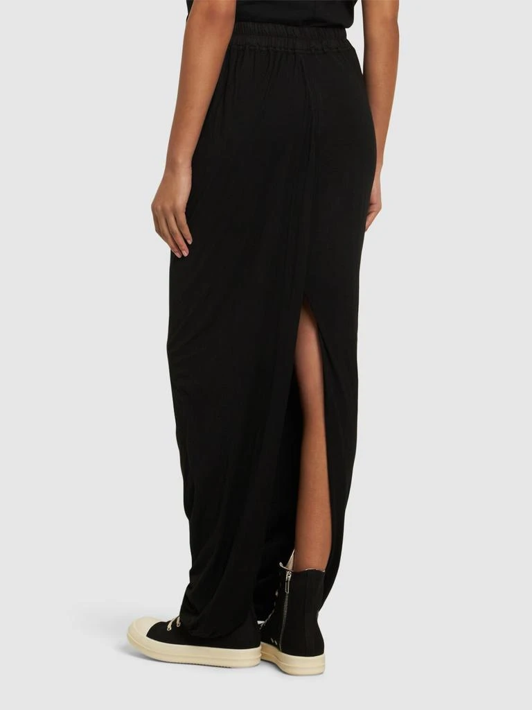 Rick Owens Pillar Cotton Long Skirt 2