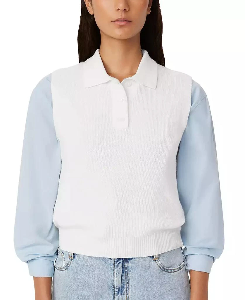 Frank And Oak Women's Sleeveless Polo Sweater 1