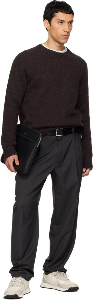 Hugo Boss Black Embossed-Logo Laptop Bag 4