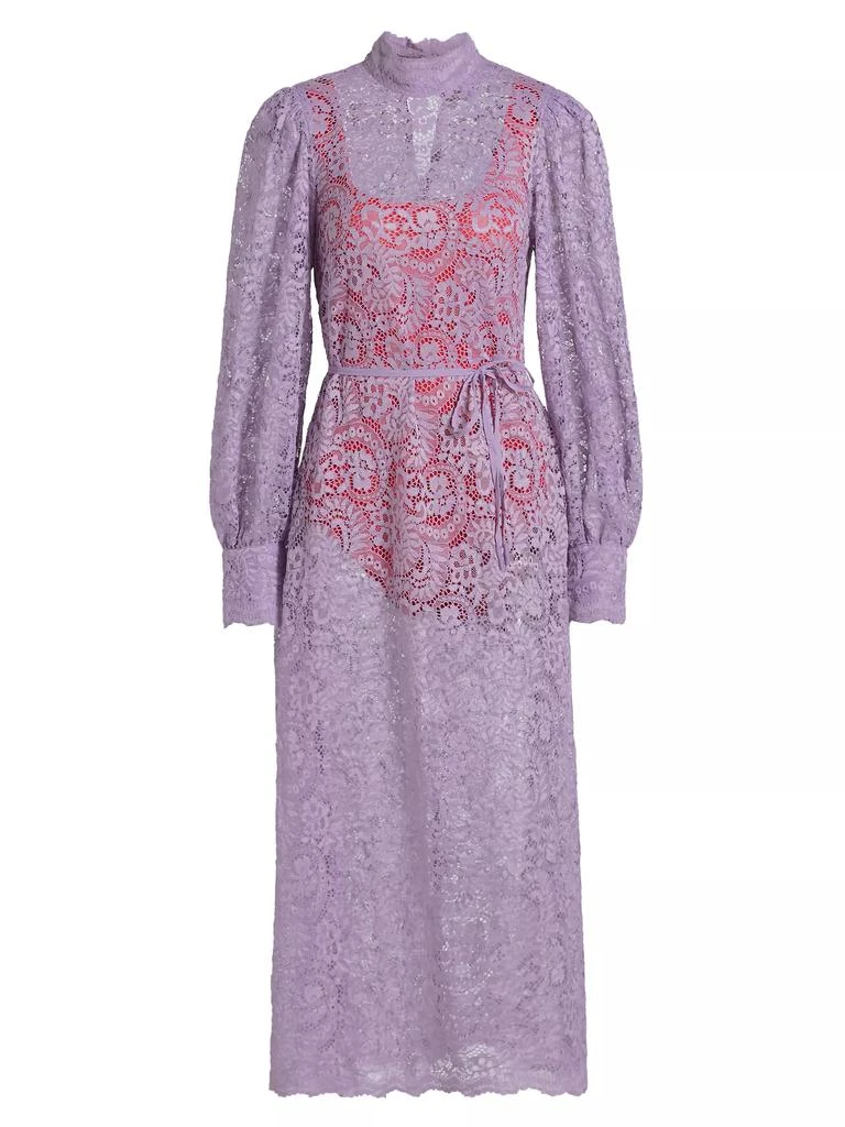 Farm Rio Lace Tie-Waist Midi-Dress 1