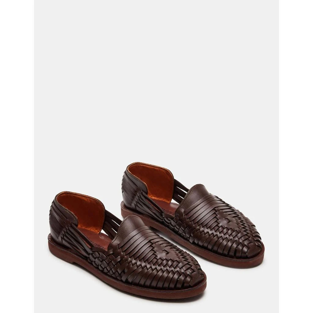 Zinc Brown Leather  On Sale Now with Up to 39% Off | Discover Exclusive  Deals & Savings at BeyondStyle  Authentic Steve Madden men|shoes|sandals  with Limited-Time Discounts, Free Shipping, and Price