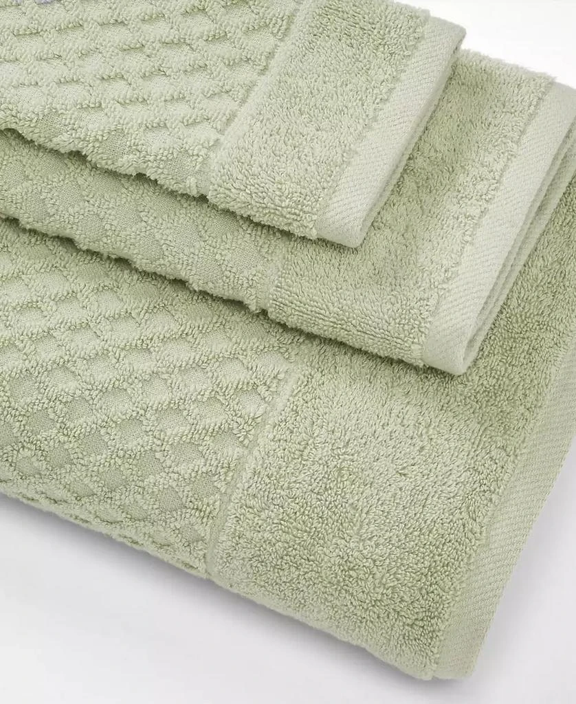 Linery 
Co Quick-Drying Cotton Diamond Waffle Textured 6-Piece Bath Towel Set 54x27x0.5 inches,26x16 inches 3