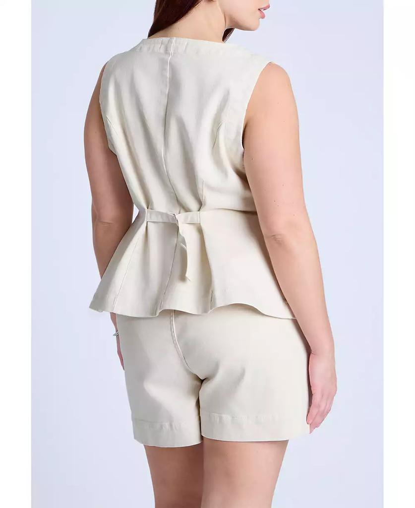 ELOQUII Women's Plus Size Denim Vest