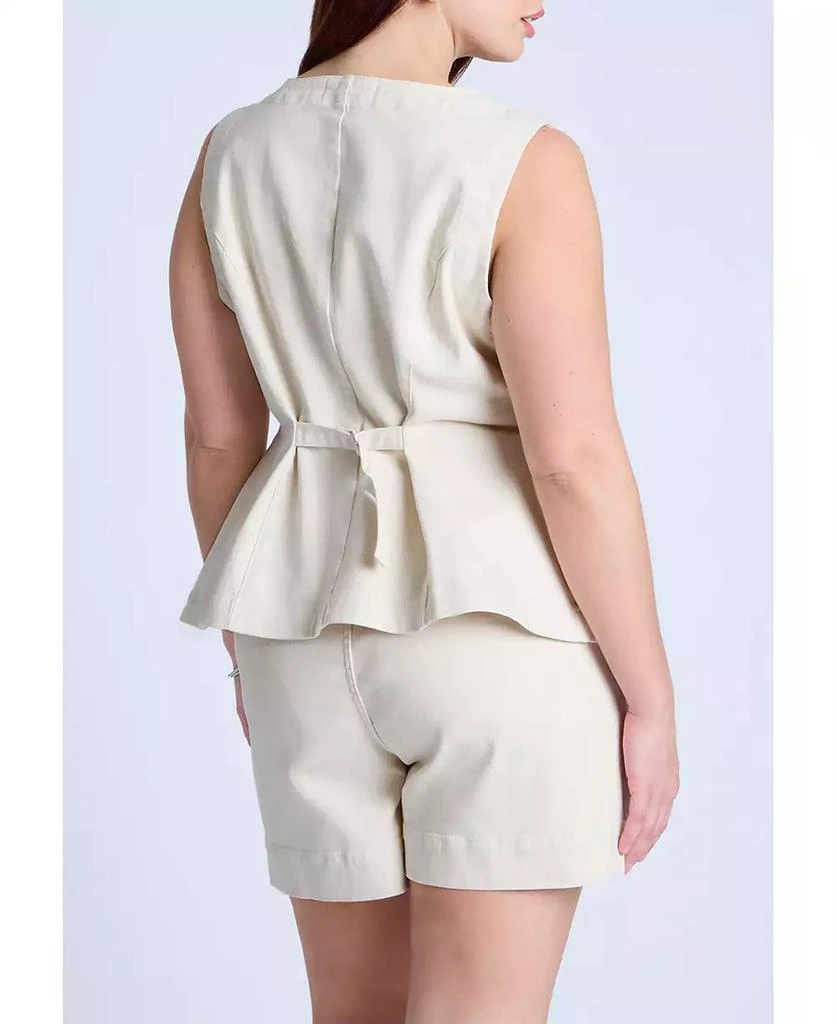 ELOQUII Women's Plus Size Denim Vest 2