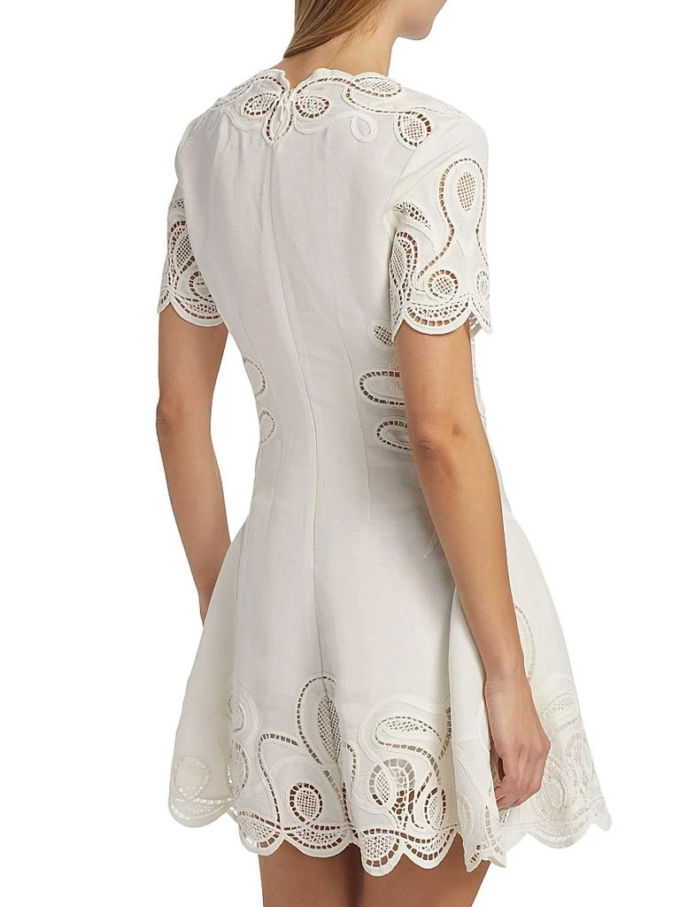 SIMKHAI Morrigan Linen-Blend Minidress 5