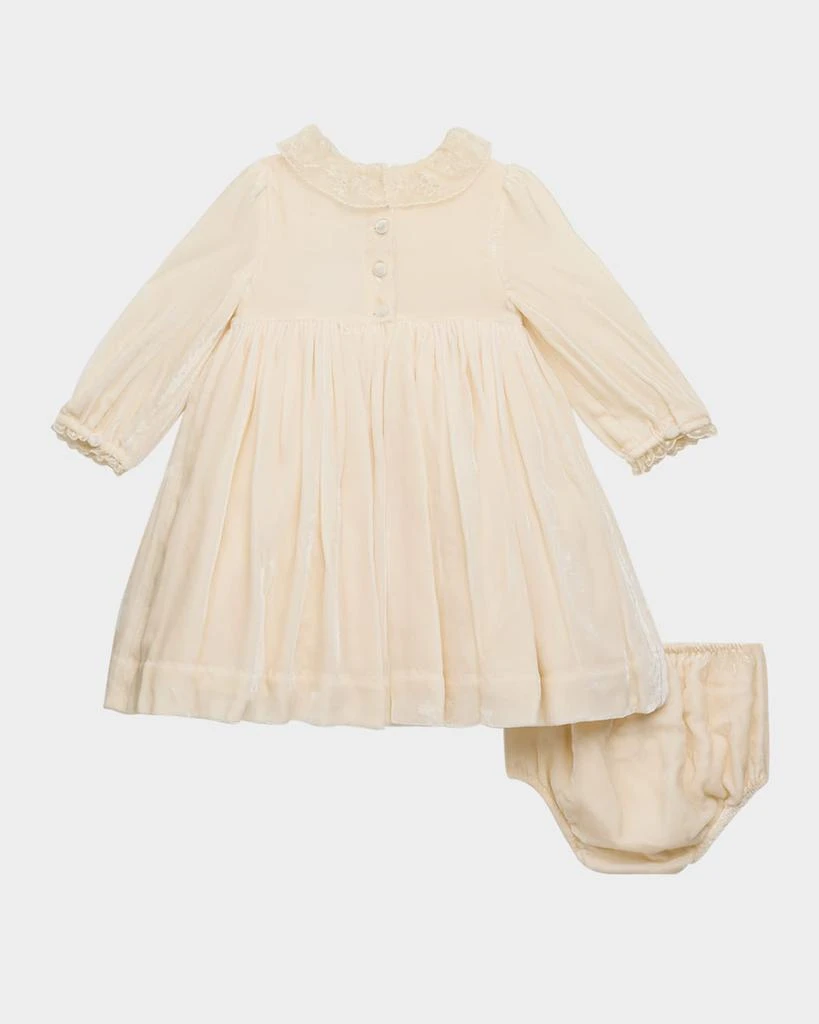 Ralph Lauren Girl's Smocked Embroidered Occasion Dress, Size 9M-24M 3