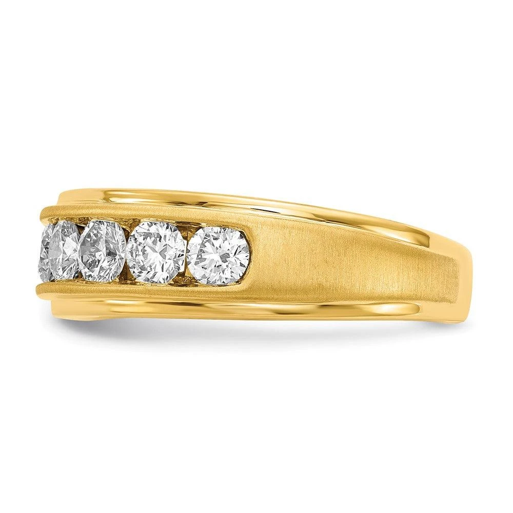 Diamond2Deal 10k Yellow Gold Lab Grown Diamond Wedding Band Ring 1.5Ct Clarity- VS Color- G-H 3