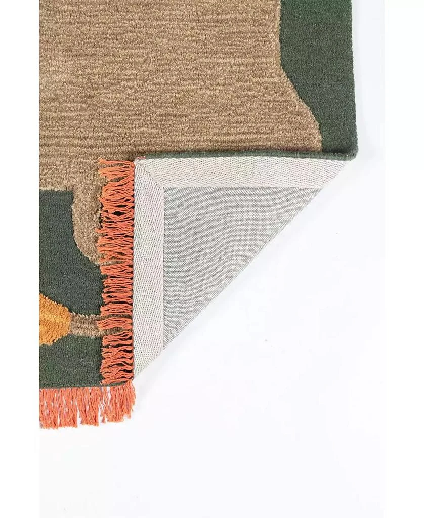 Momeni Atticus ATC-1 Green 5' x 7' Area Rug 5