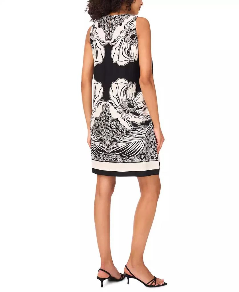 MSK Women's Printed Short Sleeveless Shift Dress 4