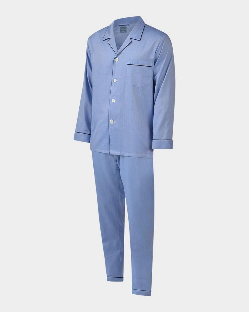 Majestic International Men
s Piped Pajama Set