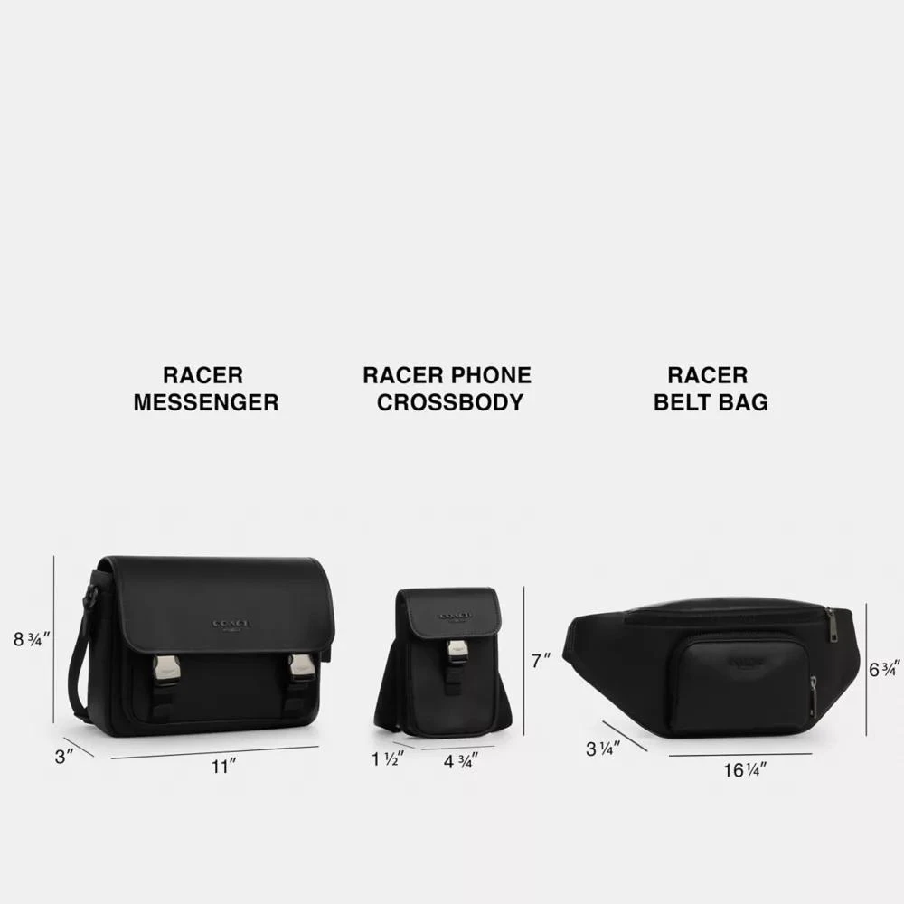 Coach Racer Belt Bag In Signature 6
