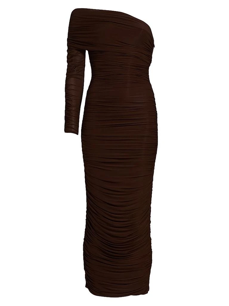 Ronny Kobo Sylvan One-Shoulder Jersey Midi-Dress 1