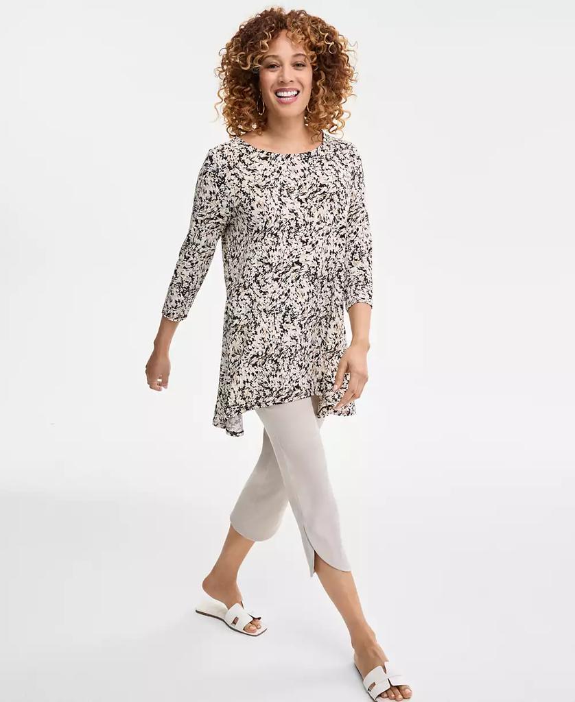 JM Collection Women's Printed 3/4-Sleeve Knit Top, Exclusively at Macy's
