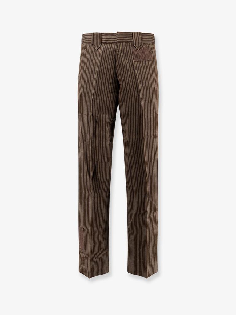 Enfants Riches Deprimes Linen blend striped trousers