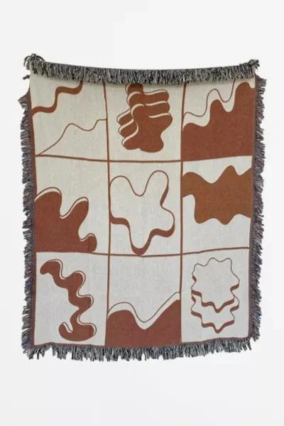 Clr Shop Clr Shop Amoeba Woven Throw Blanket 3