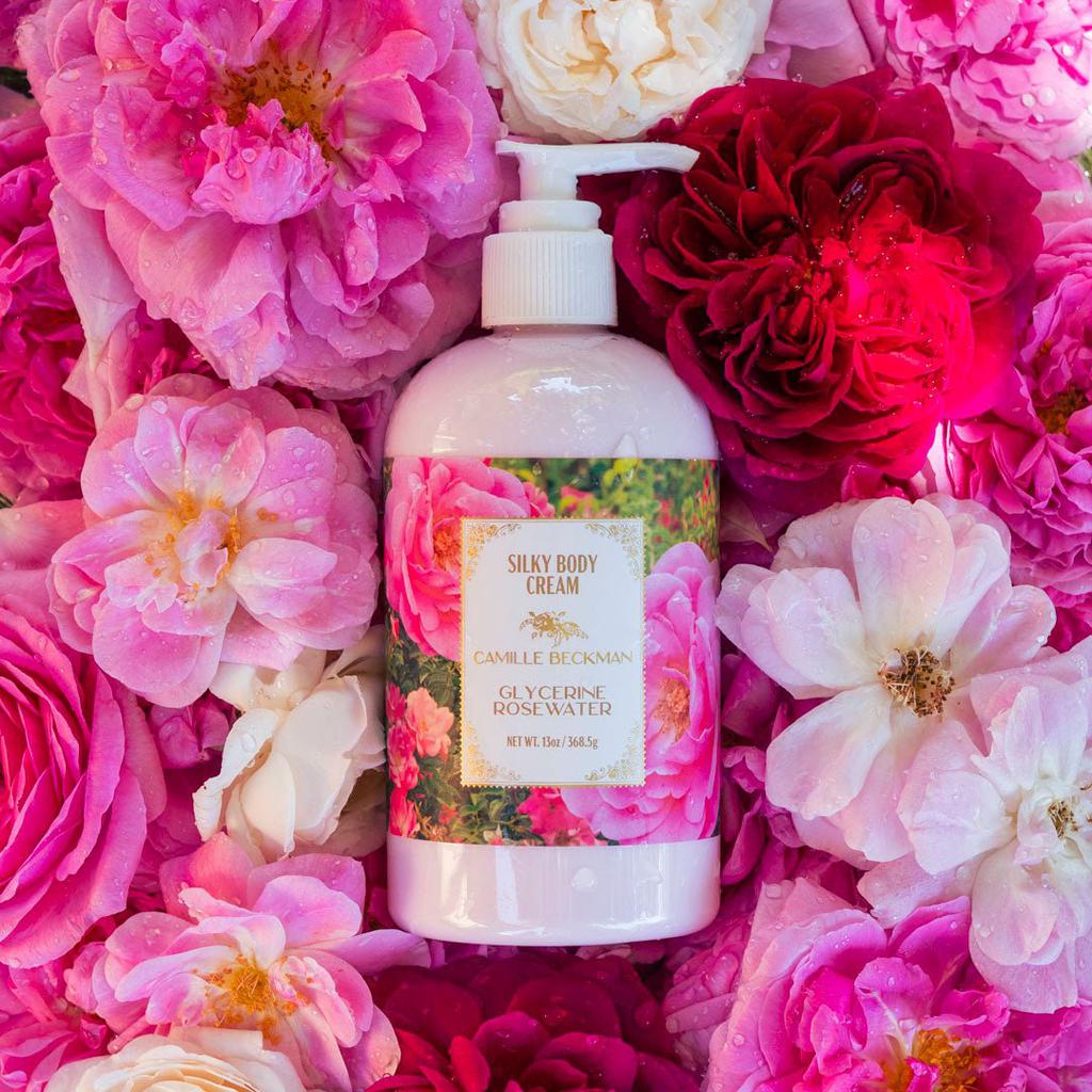 Camille Beckman Silky Body Cream 13oz Glycerine Rosewater
