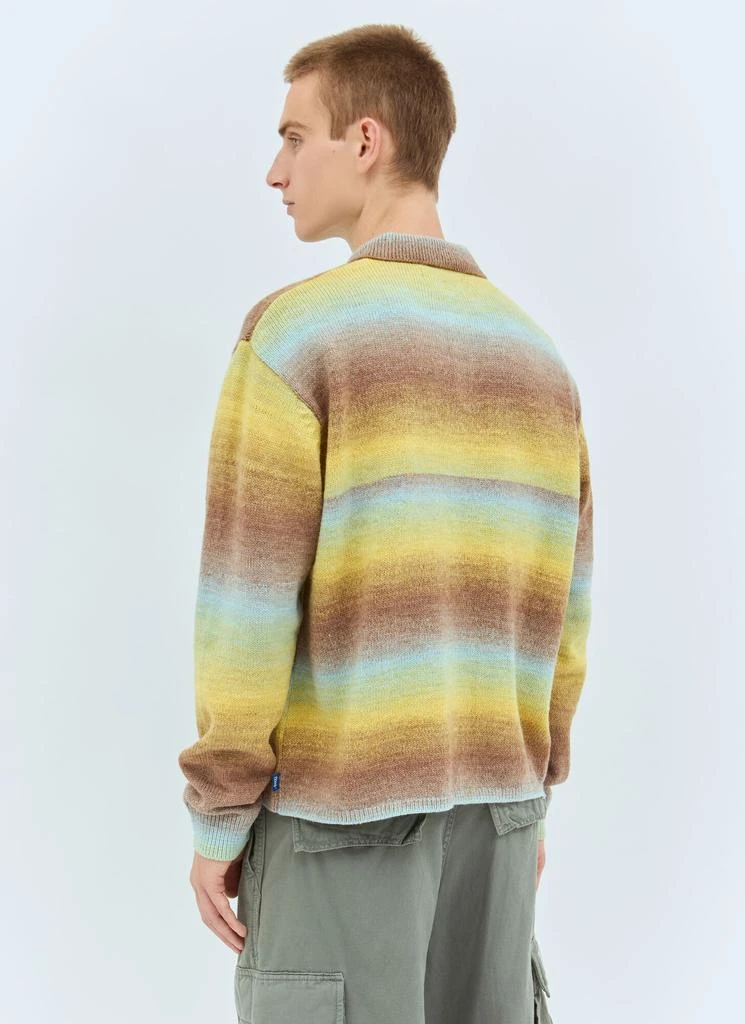 Awake NY Ombre Polo Collar Sweater 5