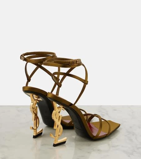 Yves Saint Laurent Opyum 110 satin crêpe sandals 2