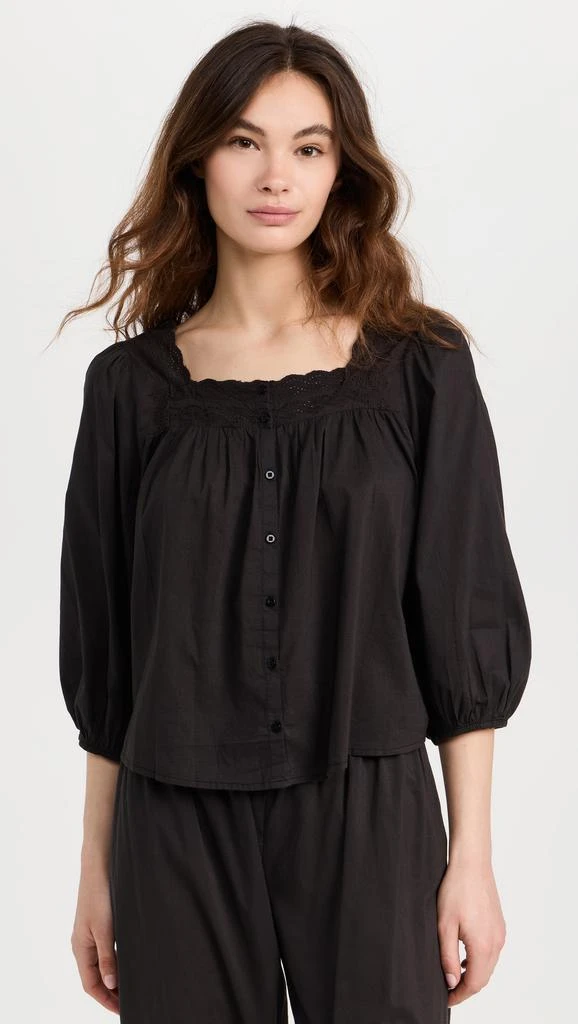 The Great The Eyelet Button Sleep Top 6