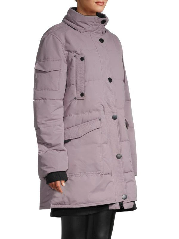 NOIZE Astrid Faux Fur-Trim Quilted Parka 3