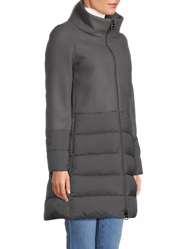 Herno Wool Twill, Quilted Nylon & Down Coat 4