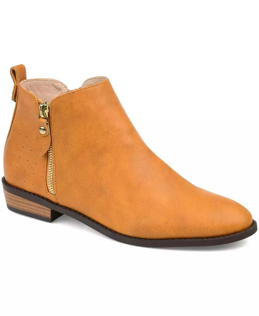 Journee Collection Women's Ellis Side Zip Ankle Booties 32