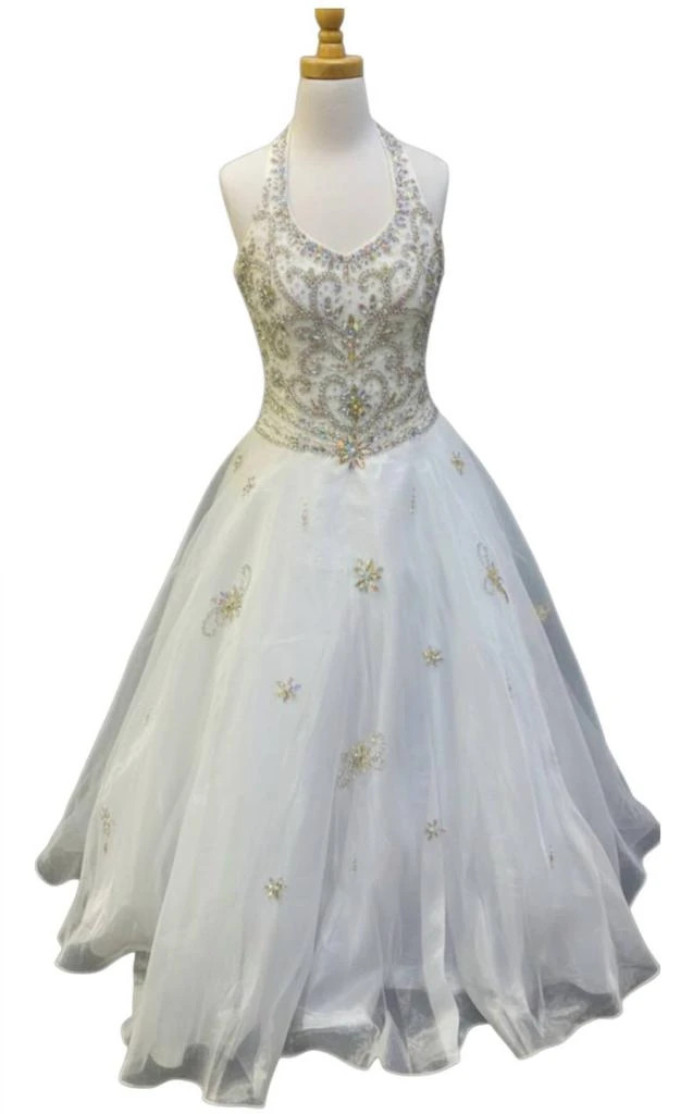 Little Rosie Little Rosie - Girl
s Sleeveless Halter Maxi Dress