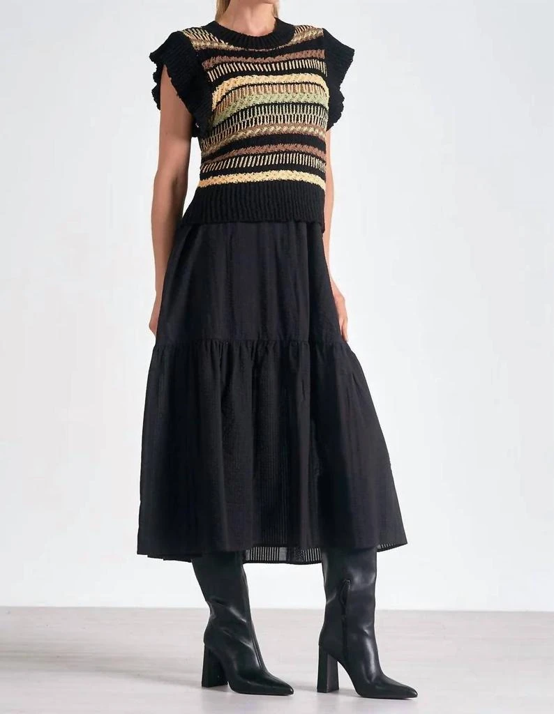 Elan Elan - Crewneck Midi Dress 1