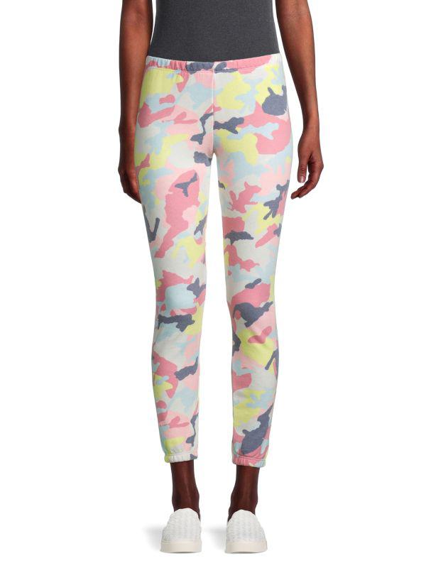 Wildfox Camouflage Cotton-Blend Pants