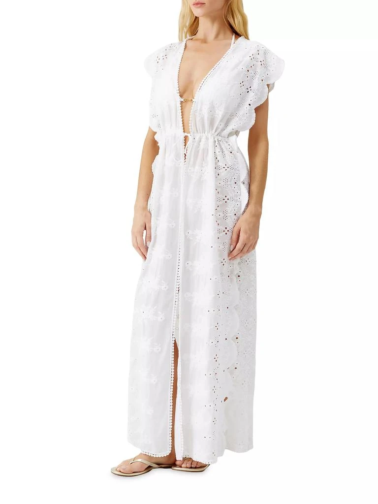 MELISSA ODABASH Talitha Broderie Anglaise Maxi Caftan 2