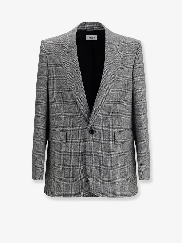 Yves Saint Laurent Prince of Wales wool blazer 1