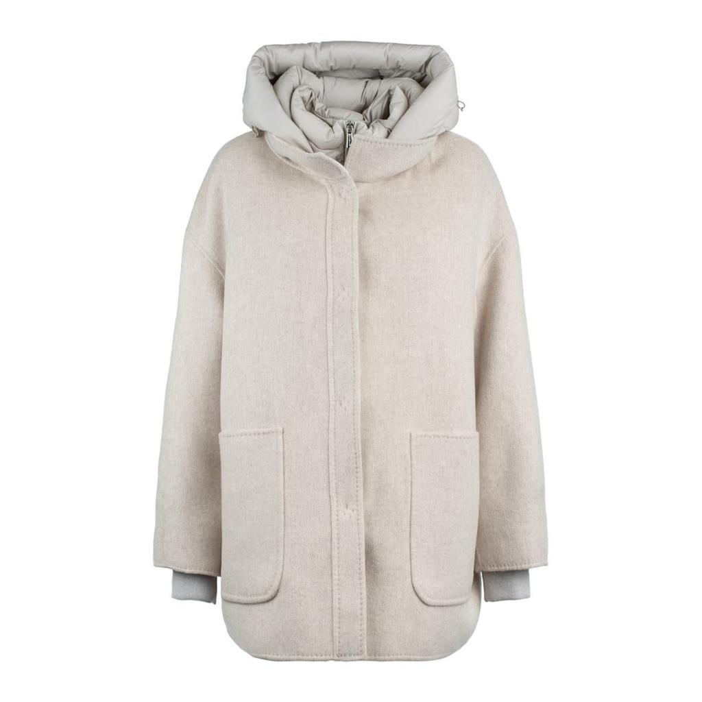 MOORER Moorer Reversible Sandy Wool Parka Paired With Down Jacket