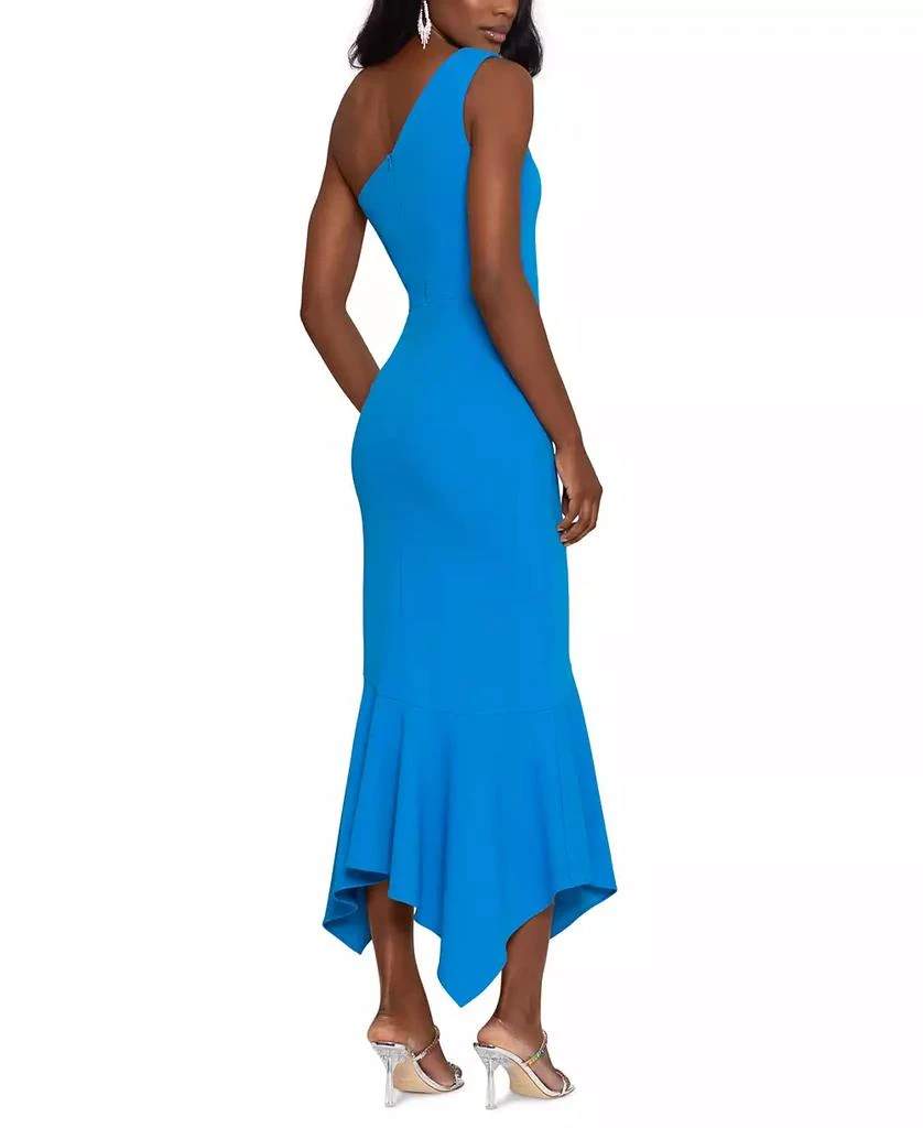 XSCAPE Women's One-Shoulder High-Low Dress 2