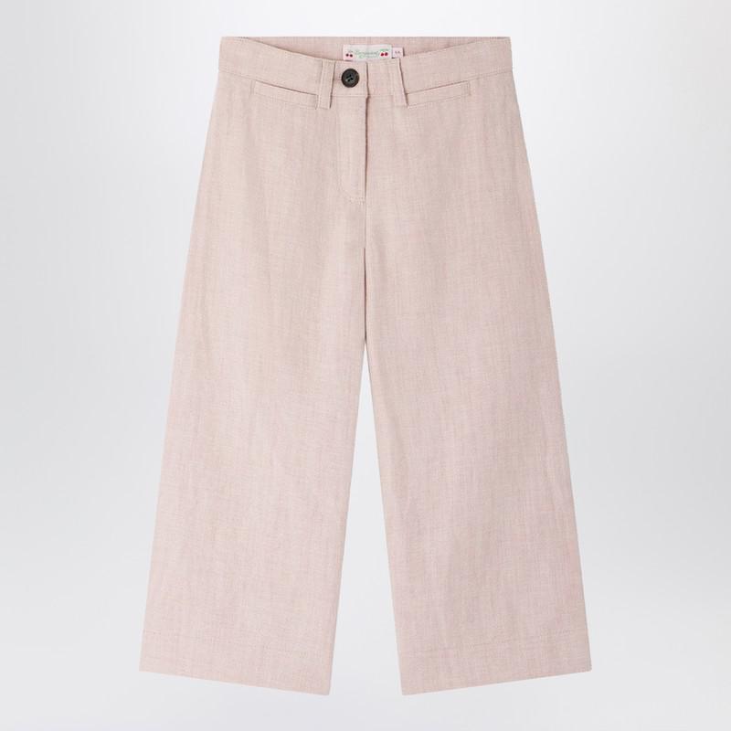 Bonpoint Gersande trousers in pink linen blend